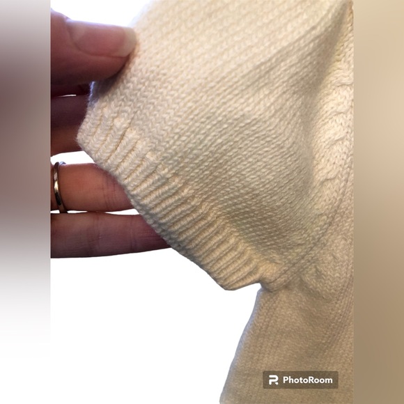 Nautica cream cable detail sweater dress, size 4 - Picture 3 of 7